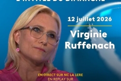 Virginie Ruffenach, présidente du Congrès invitée du journal télévisé de 19h30