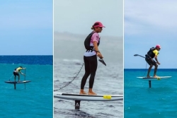 Sup foil : trois Tahitiens sur le podium de la Molokaʻi 2 Oʻahu 2026