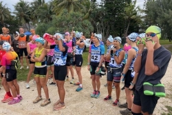 Swim&run olympique 2026: une course entre la plage du Méridien et la baie des Citrons sous une météo capricieuse à Nouméa