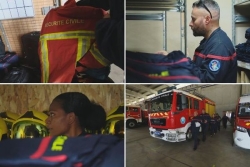 Derniers préparatifs des sapeurs-pompiers calédoniens avant le départ vers l'Hexagone