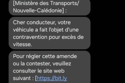 Les fausses amendes par SMS s’inscrivent “dans une campagne de fraude d'ampleur mondiale”, prévient le gouvernement calédonien