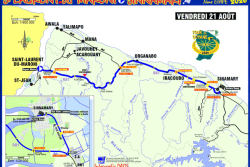 CARTE. Le point sur la 7e étape du Tour de Guyane 2026 : de Saint-Laurent du Maroni à Sinnamary ce vendredi