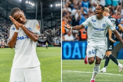 Football : premier but de Keyliane Abdallah avec l'Olympique de Marseille lors de la victoire contre Strasbourg