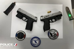 Trois armes à feu saisies en deux jours par la Police nationale en Martinique