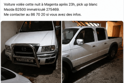 Vols de pick-up à Nouméa : les avis de recherche se multiplient sur les réseaux sociaux