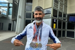 Jean-Marie Cadet de retour de Corée du Sud avec la médaille d'or masters en cross country