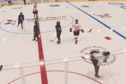 Les Harfangs ont été les premières à chausser les patins. La patinoire a rouvert ses portes à Saint-Pierre pour une nouvelle saison.
