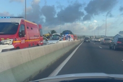 Deux accidents, à quelques minutes d'intervalle, provoquent d'importants embouteillages ce mardi après-midi en Martinique