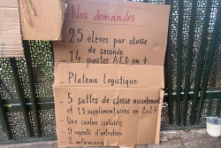 Le bras de fer se durcit au lycée du Nord : le proviseur annonce la reprise des cours, le personnel gréviste demande aux élèves de rester chez eux