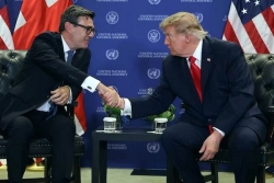 Le Président, Donald Trump, qualifie l'accord pour la restitution des Chagos entre la Grande-Bretagne et l'île Maurice de terrible