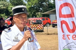 Les sapeurs-pompiers rendent hommage à Gabriel Serville, entre proximité avec le terrain, projets structurants et souvenir d’un président engagé.
