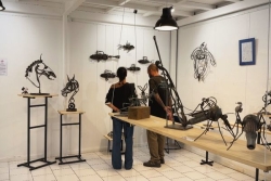 Exposition : à Jarry, Claude Hertogh donne une seconde vie à la ferraille avec De Rouille et d’art 2
