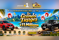 DIRECT. Tahiti KDO : plus de 11 millions de cadeaux à gagner lors des grands tirages, à suivre sur Polynésie La 1ère