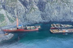 Un chantier titanesque pour démanteler l'épave du MSC Baltic III près de deux ans après son naufrage