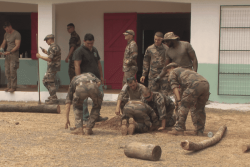 À Halalo, 25 militaires participent aux travaux du village pendant trois semaines